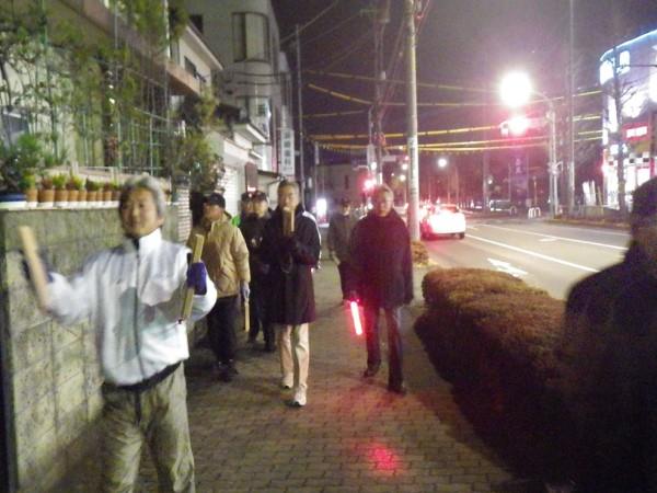 町内火の用心・防犯夜回り